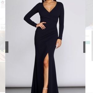 Lace Up evening gown